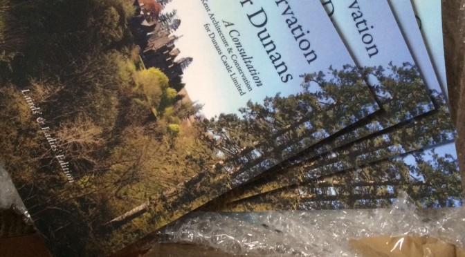 The Books have arrived: The copies of the Conservation Plan for Dunans arrived yesterday!