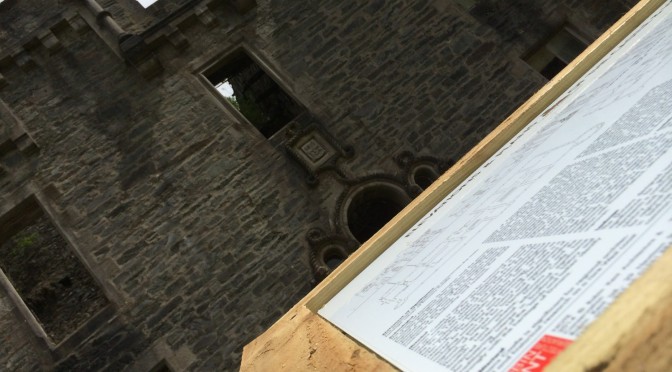 We have lectern! New signage at the castle for the multitudes of Lairds and Ladies this summer!