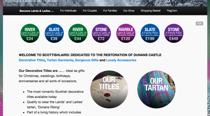 Adding Festive Baubles: Our ScottishLaird.com site gets a refresh for the sheer merriness of it!