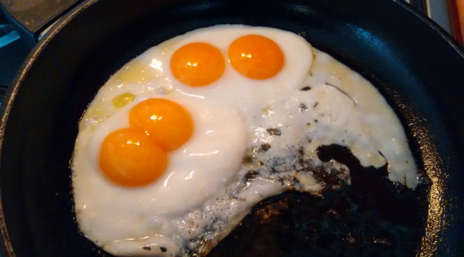 Double-Double Yolker! Two eggs, four yolks …